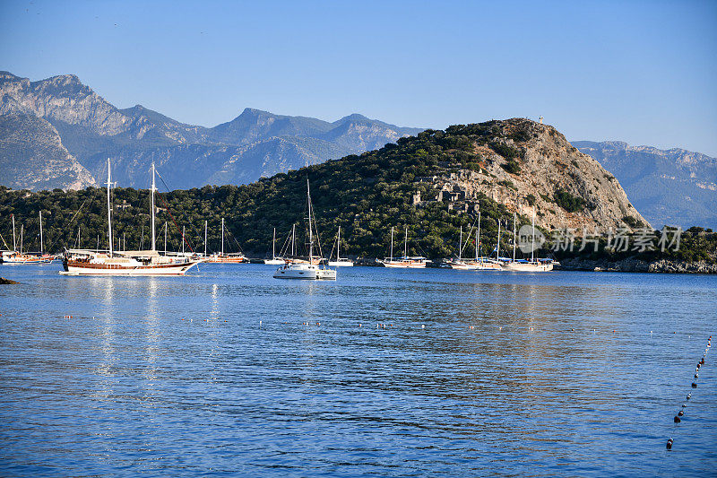 圣尼古拉斯?sland，来自?lüdeniz，费提耶，土耳其。