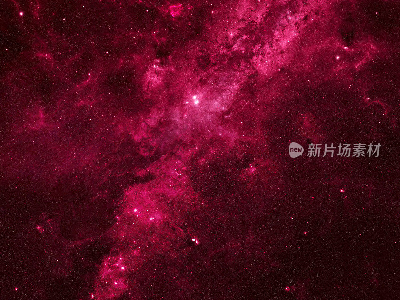 有很多恒星和星云的空间背景