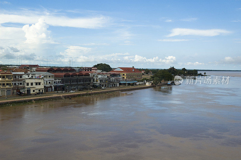 柬埔寨磅湛的湄公河