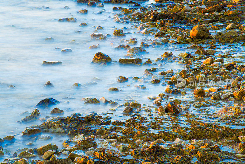 海岸日落时