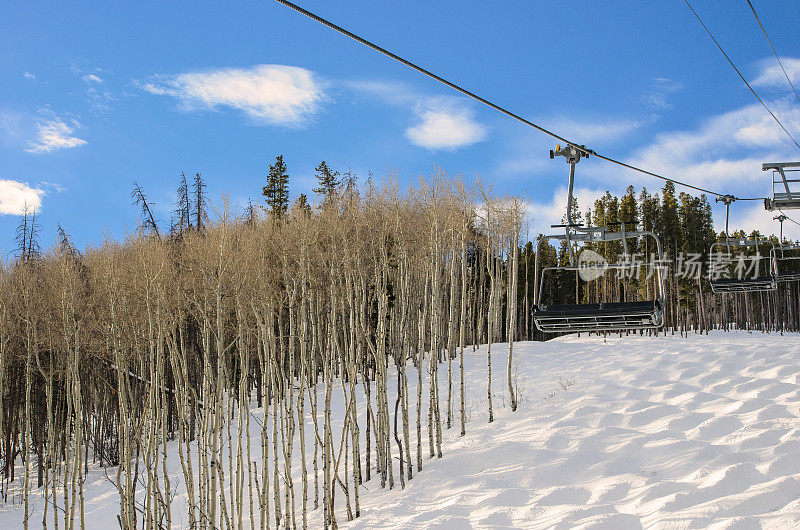 科罗拉多州的滑雪缆车