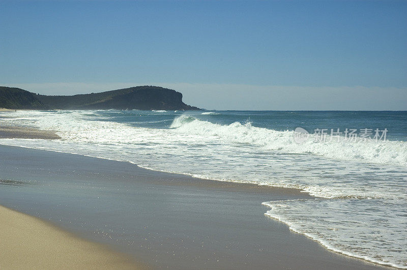 海滩,冲浪