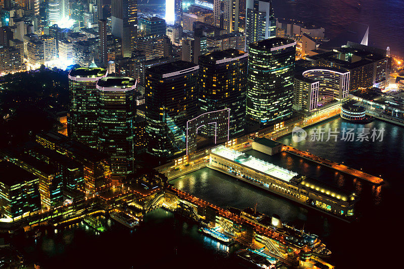 香港维多利亚港夜景