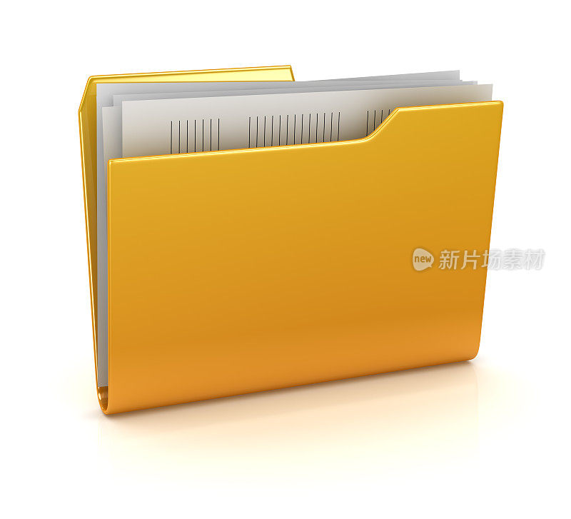 黄色文件夹中的文档