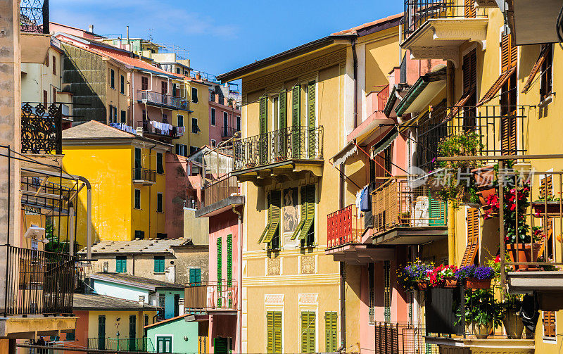 阳台的Manarola