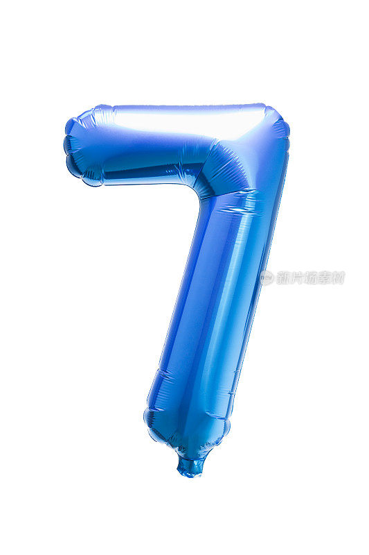 7号，7号蓝色氦气球