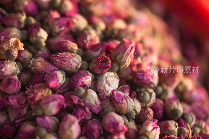 保存玫瑰花蕾茶饮