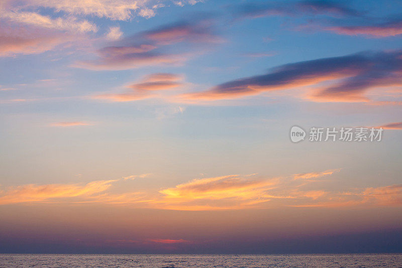 海上日落