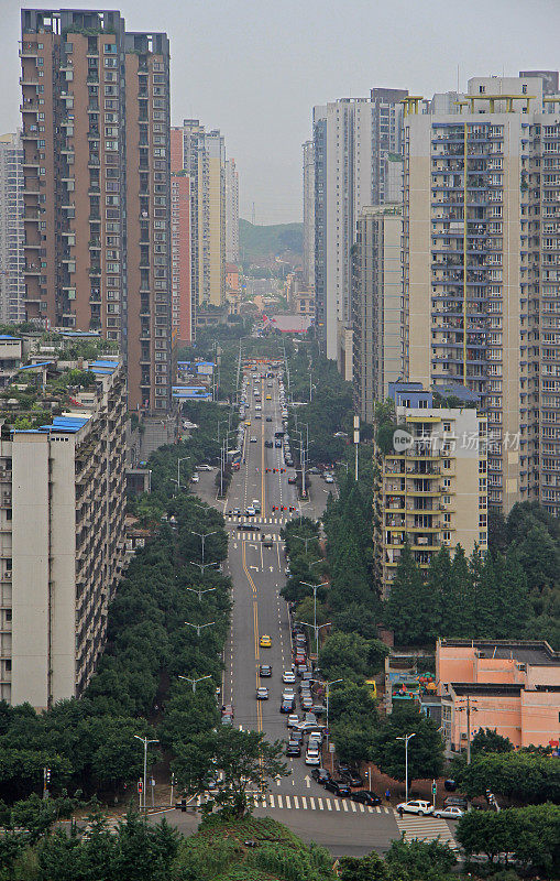 中国重庆的城市景观