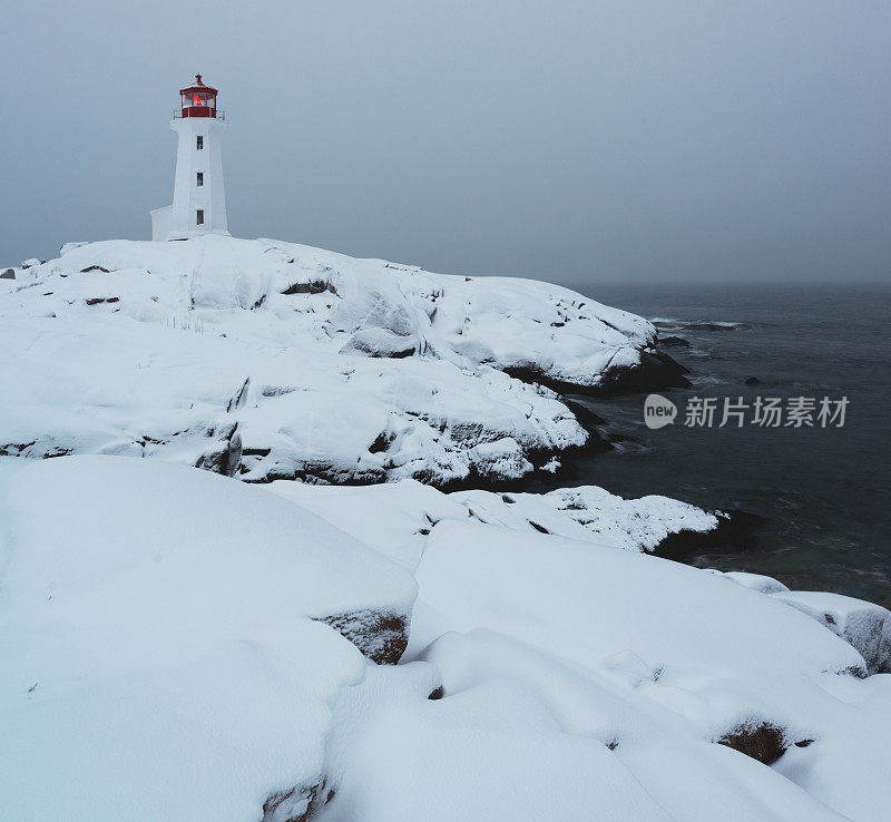 佩吉湾的冬季风暴