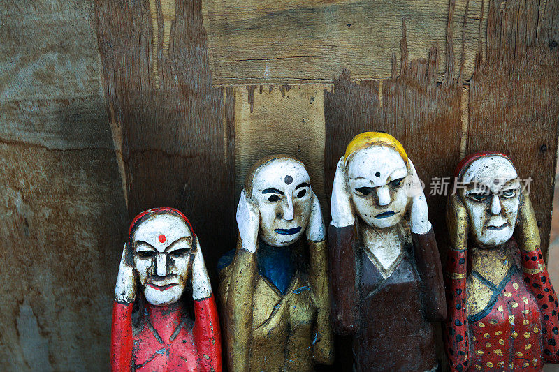 在尼泊尔出售的雕塑