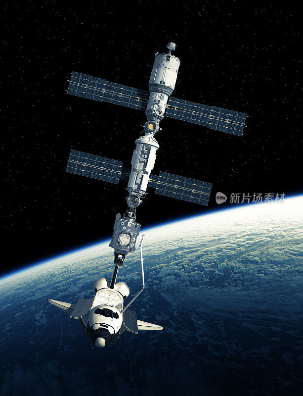 航天飞机和国际空间站的背景