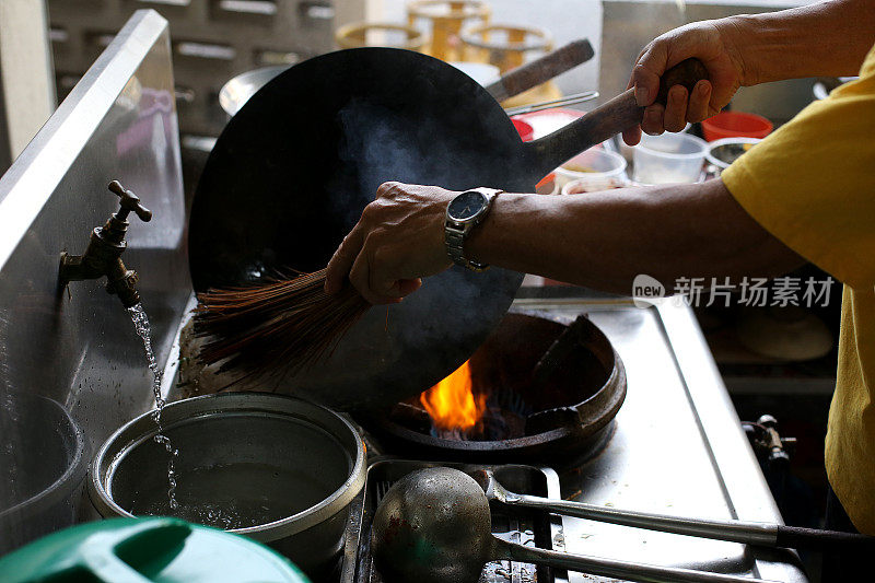 中国餐馆的厨房