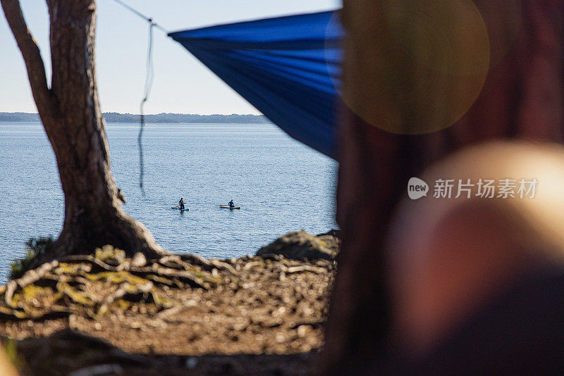 挪威的户外探险:吊床在大自然中放松