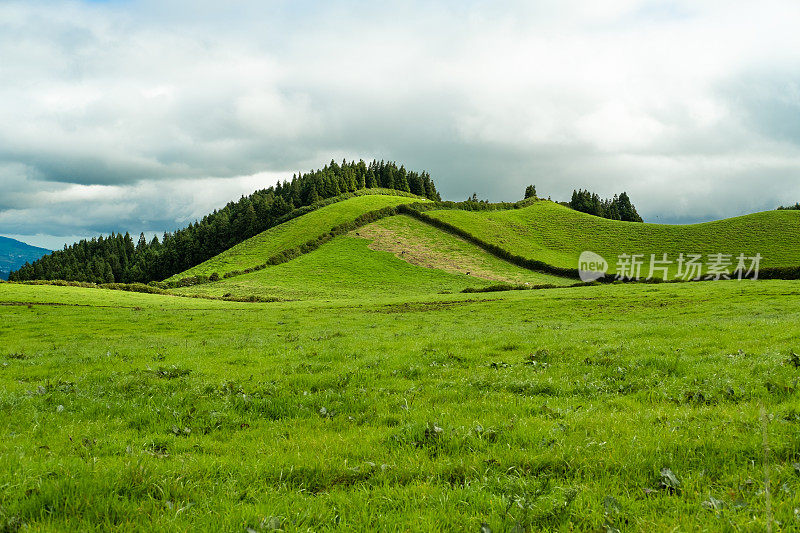 小绿草山。