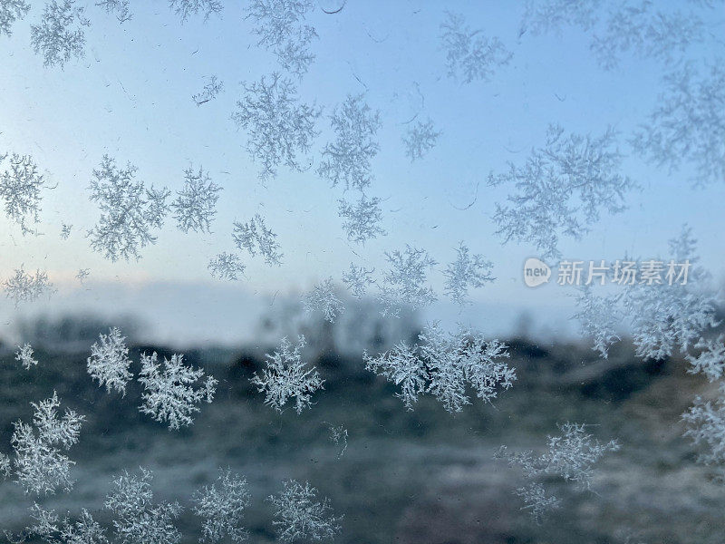 雪花，自然而寒冷