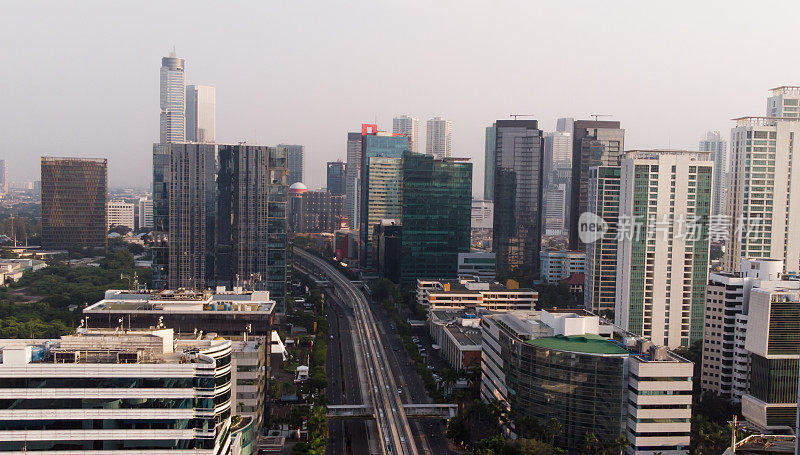 亚洲市区航拍图像