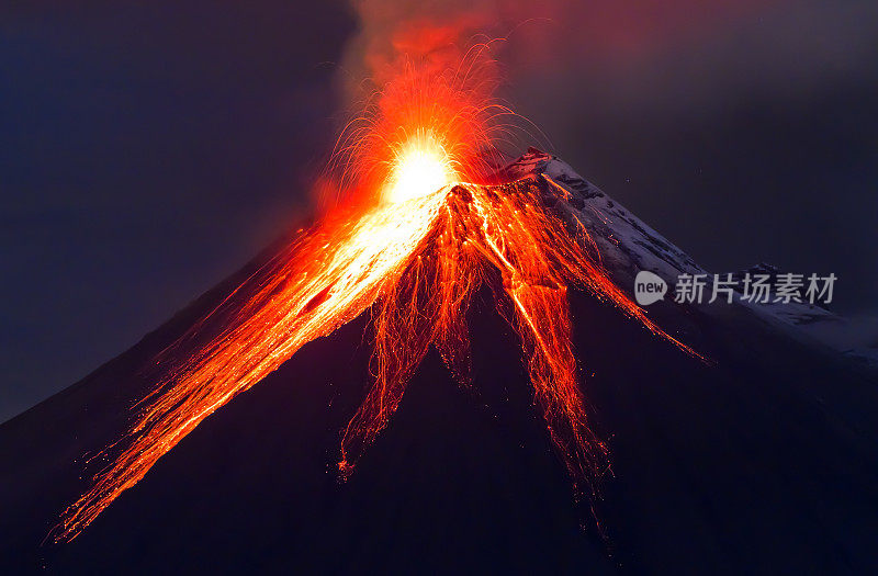 近距离火山爆发(通古拉瓦)
