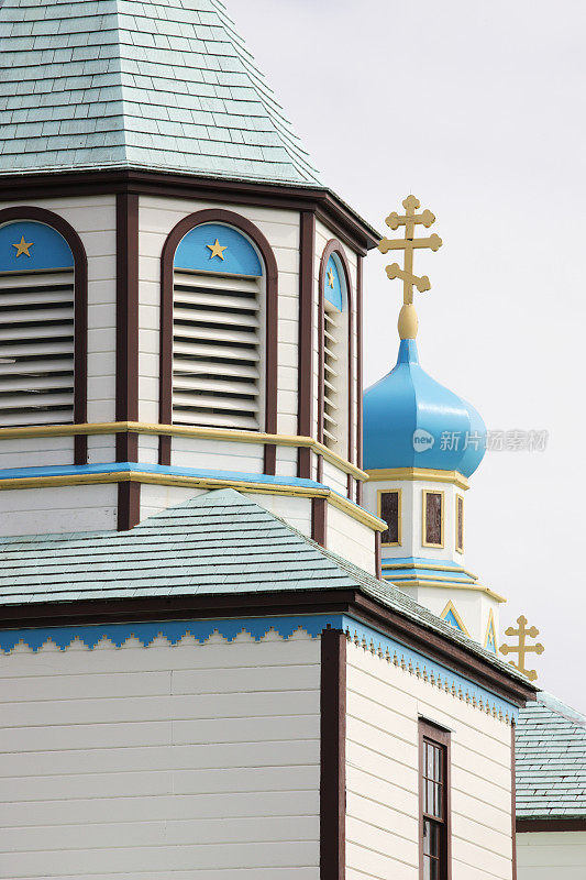 神圣的假定俄罗斯东正教教堂基奈