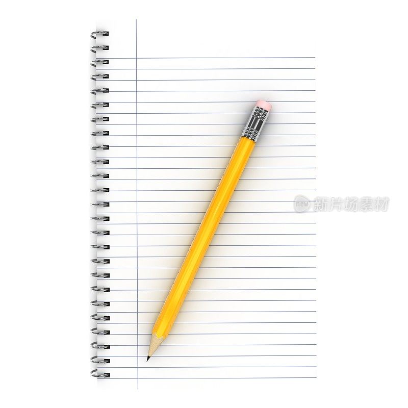 记事本和铅笔
