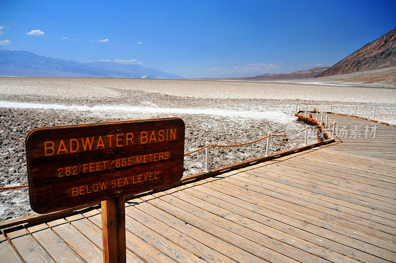 美国，加利福尼亚，死亡谷NP:恶水盆地