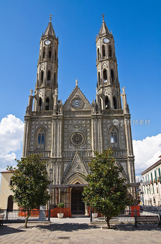 圣安娜教堂。Montesano苏拉Marcellana。坎帕尼亚。意大利。