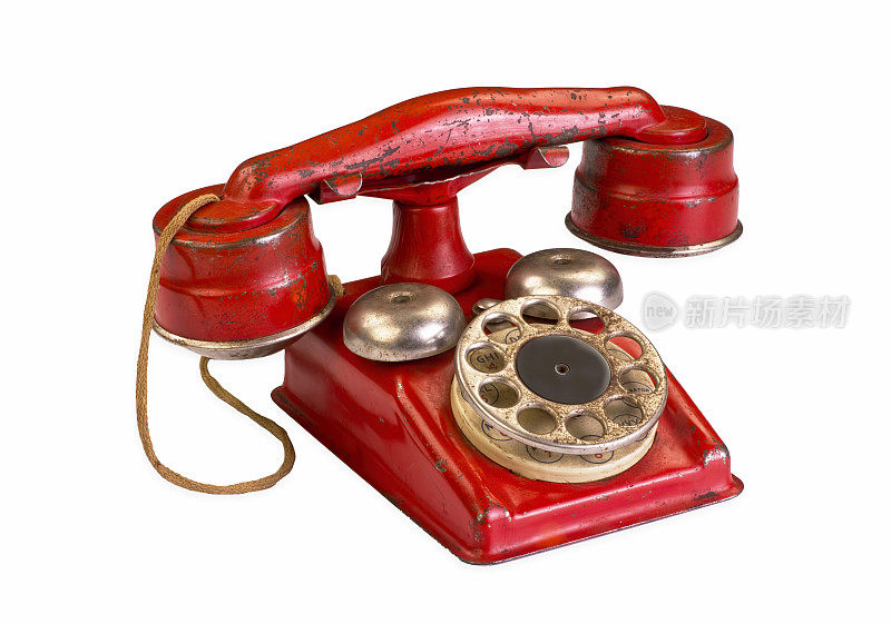 红色的热线电话。