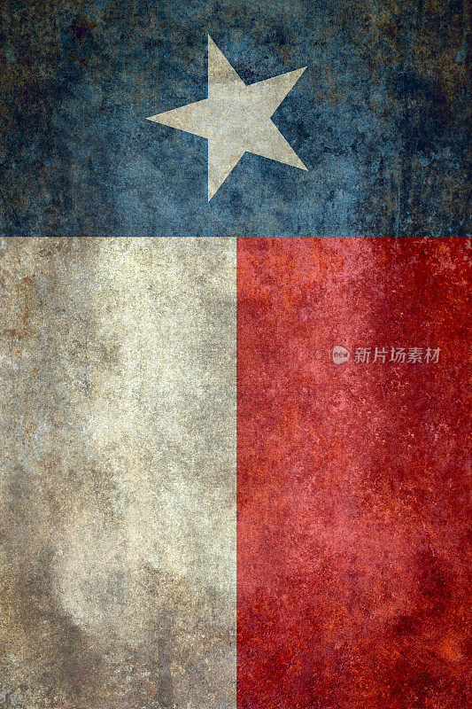 德州国旗复古复古风格旗帜版本