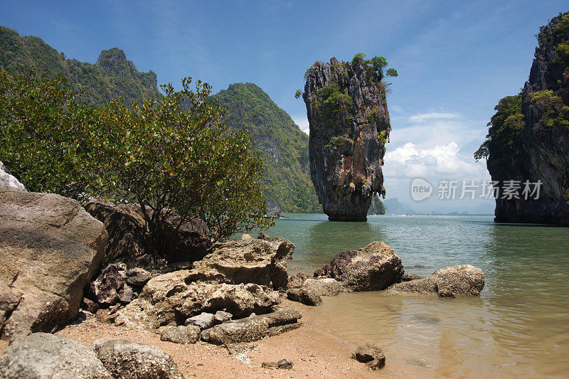 邦德岛或攀雅湾的高达浦