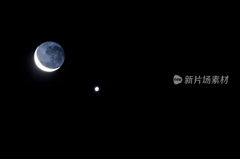 蓝月亮，星星，行星