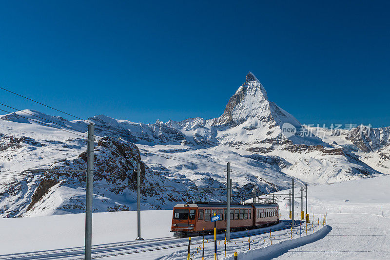 Matterhorn和Gornergrat火车，瑞士