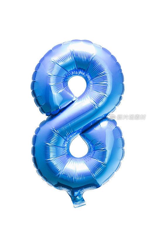 8号蓝色氦气球