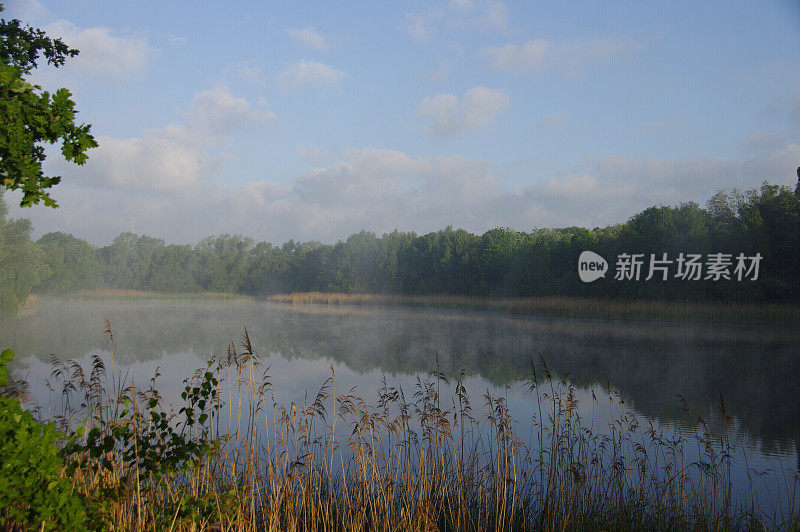 日出时的清晨景象