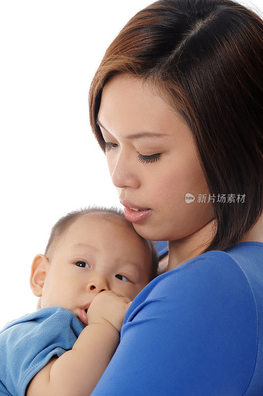 亚洲华人母亲和孩子