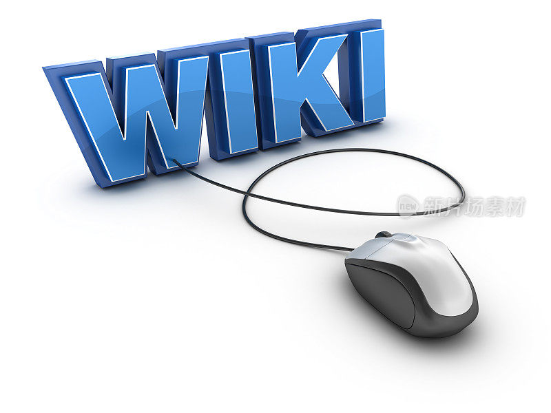 3D文字WIKI与电脑鼠标