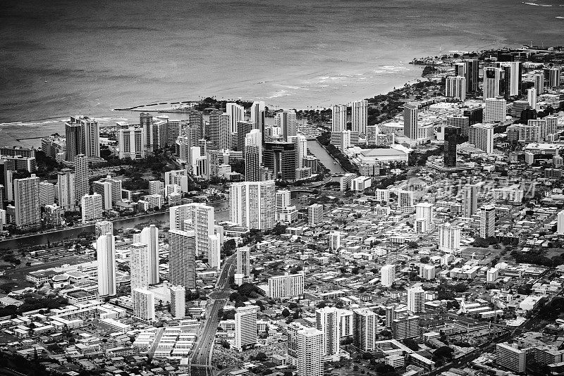 夏威夷檀香山市区及周边地区