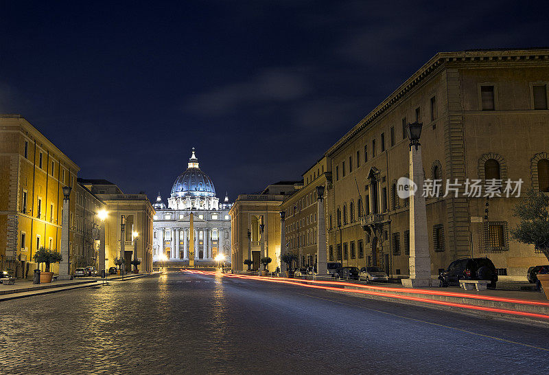 罗马，梵蒂冈城的圣彼得大教堂