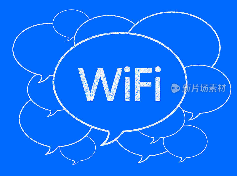 WiFi(讨论概念)-商业黑板背景