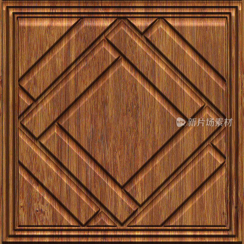 木雕几何图案背景纹理