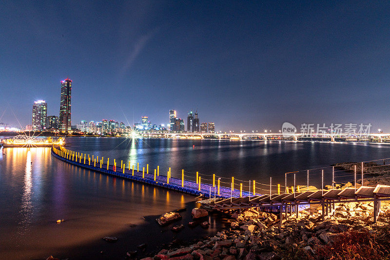 VD708首尔的汉江夜景