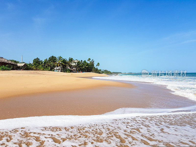 斯里兰卡南部的坦加勒海滩