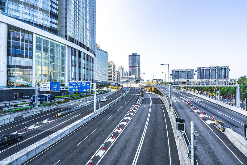 香港中环至湾仔绕道隧道日图