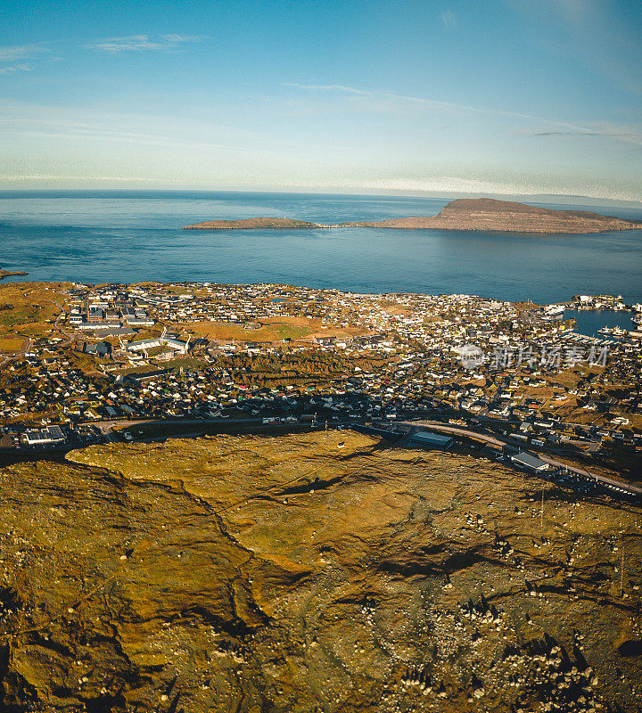 首都鸟瞰图Tórshavn