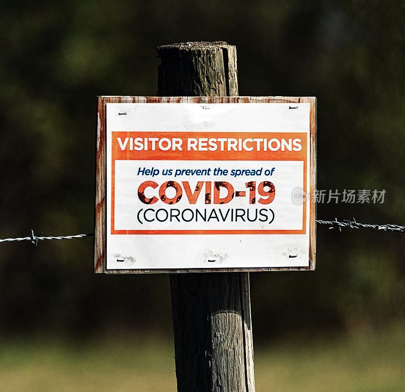 COVD-19游客的限制