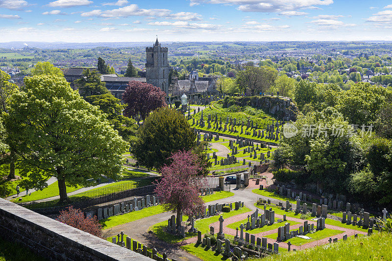 英国苏格兰斯特灵的圣粗鲁教堂和墓地