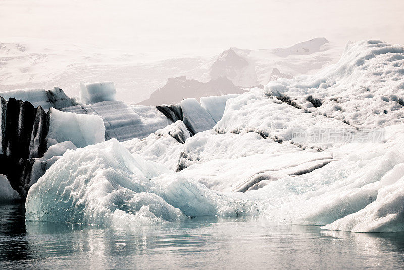 Jokulsarlon冰川泻湖冰山冰岛