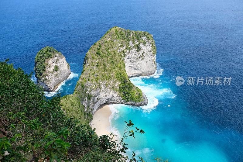 霸王龙角和克林金海滩，努沙佩尼达，印度尼西亚巴厘岛