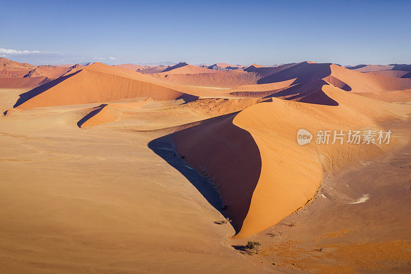 纳米比亚的沙丘45鸟瞰图沙丘海苏苏vlei