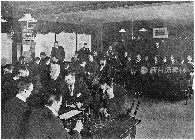大英帝国的古董照片:象棋锦标赛