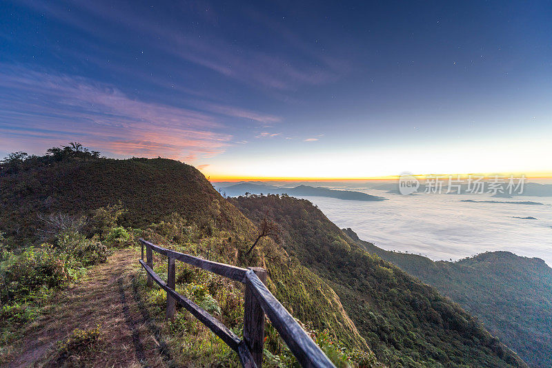 清莱和清迈自然景观，泰国北部日出美景